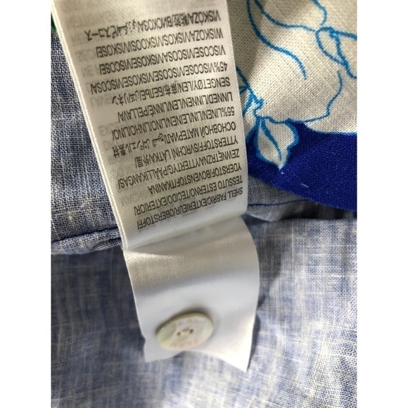 FARM Rio Soft Garden Top Linen Button Up Shirt NWT L - Picture 11 of 12